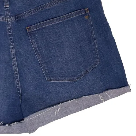 Madewell Button Fly High Rise Denim Shorts Jeans Blue 32 NWT bv - Picture 6 of 10